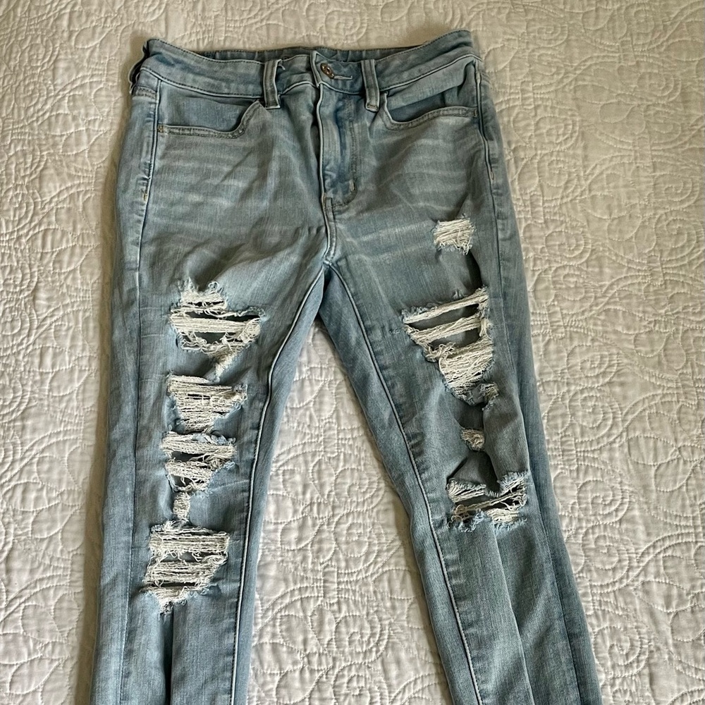 Skinny Ripped Distressed Jeans